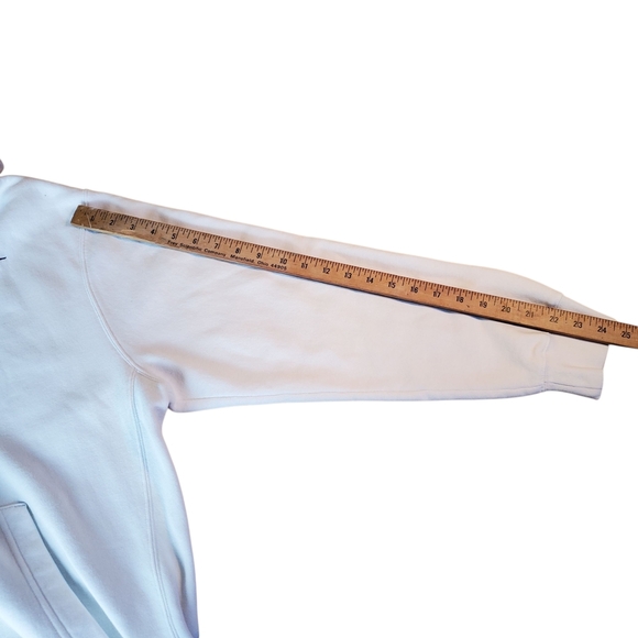 Nike White Hoodie with Gold and Black NC Wesleyan Lacrosse Graphic. XL. #181 - Picture 10 of 12